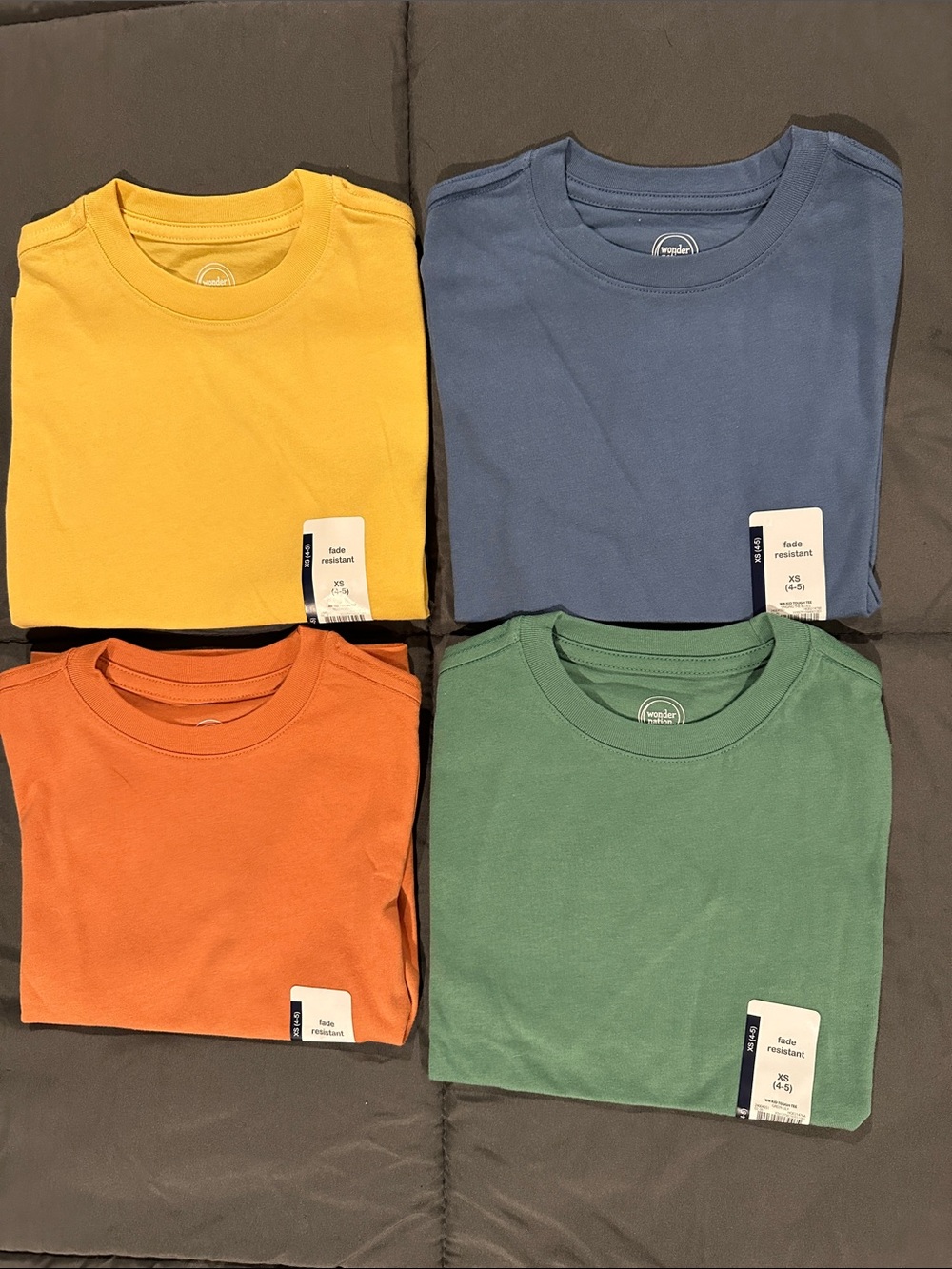 wonder nation Short Sleeve Crew Tees - Yellow, Blue, Orange, Green